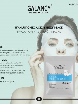 Galancy Derma Clinic Hyaluronic Acid Kağıt Maske 25Gr