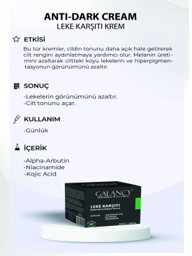 Galancy Derma Clinic Leke Karşıtı Aydınlatıcı Krem 50ml